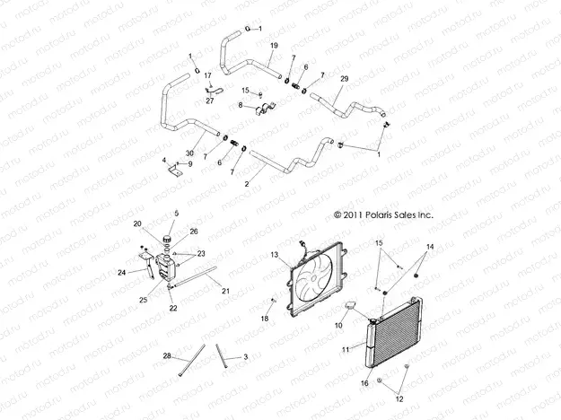 ENGINE | ENGINE, COOLING SYSTEM - R13TH90DG (49RGRCOOL12900D)