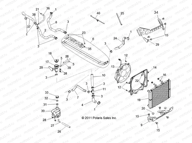 ENGINE | ENGINE, COOLING SYSTEM - R13VH76AC/AD/AN/AS/EAI (49RGRCOOL12RZR)