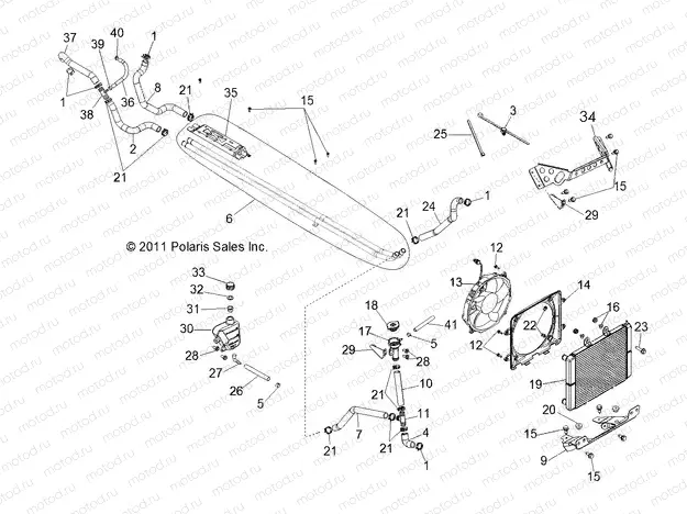 ENGINE | ENGINE, COOLING SYSTEM - R13XE76AD/EAI (49RGRCOOL12RZR4)