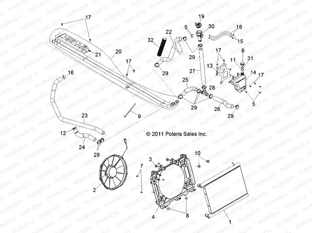 ENGINE | ENGINE, COOLING SYSTEM - R13XT87AA/9EAK (49RGRCOOL12RZRXP4)