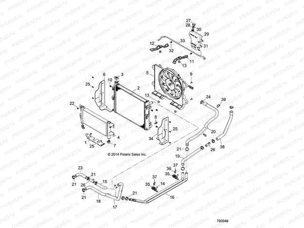 ENGINE | ENGINE, COOLING SYSTEM - R151DPD1AA/2D (700046)