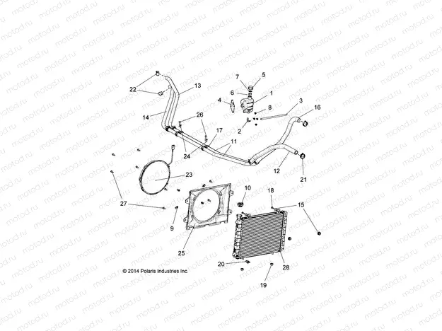 ENGINE | ENGINE, COOLING SYSTEM - R15RMA32FA (49RGRCOOL15325)