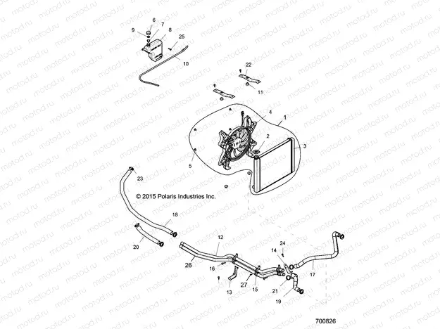 ENGINE | ENGINE, COOLING SYSTEM - R16RGE99A7/AE/AV (7700826)