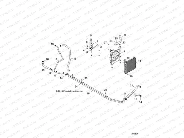 ENGINE | ENGINE, COOLING SYSTEM - R16RNA57A1/A9/A4/E57AH (700324)