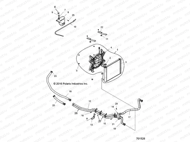 ENGINE | ENGINE, COOLING SYSTEM - R19RGE99A2/EAR/EBR/UAF/UBF/UAM/UBM/UA9/UB9/UAL/UBL/KAK/KBK (701528)