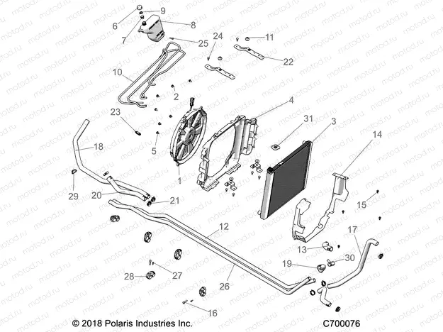 ENGINE | ENGINE, COOLING SYSTEM - R19RSU99A9/AD/B9/BD (C700076)