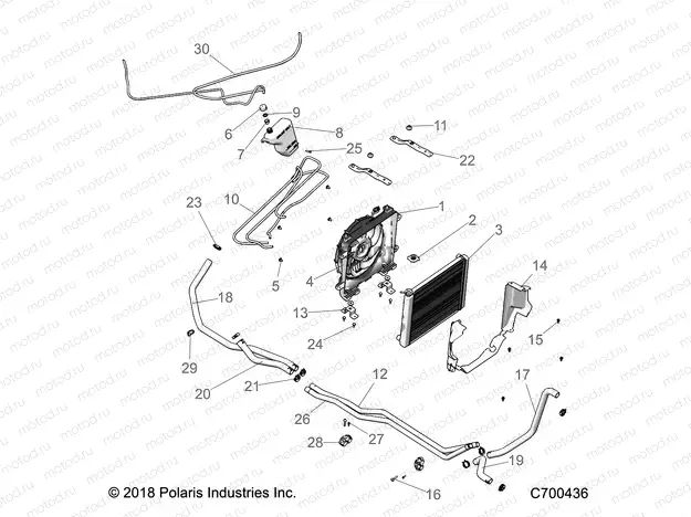 ENGINE | ENGINE, COOLING SYSTEM - R20RRB99/B9 (C700436)