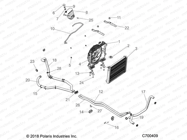 ENGINE | ENGINE, COOLING SYSTEM - R20RRED4J1 (C700409)