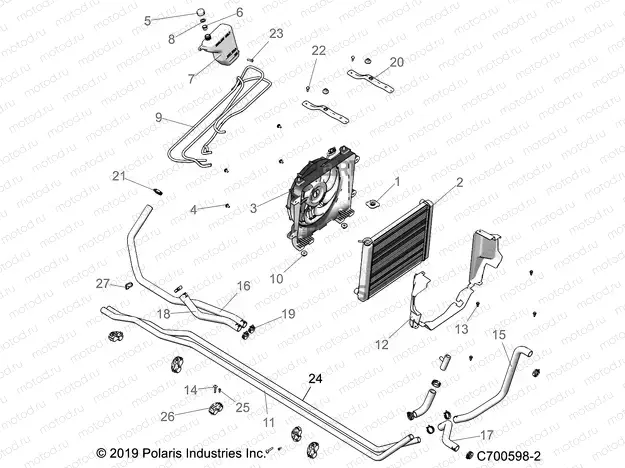 ENGINE | ENGINE, COOLING SYSTEM - R20T6A99A1/E99A9/AM (C700598-2)