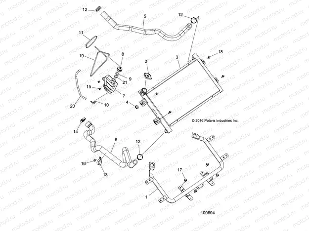ENGINE | ENGINE, COOLING SYSTEM, RADIATOR - A17SXM95AM