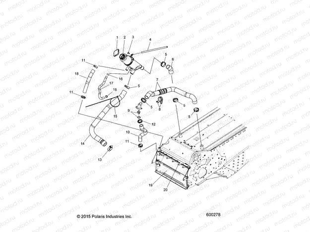 ENGINE | ENGINE, COOLING SYSTEM - S20CBA6GSL (600278)