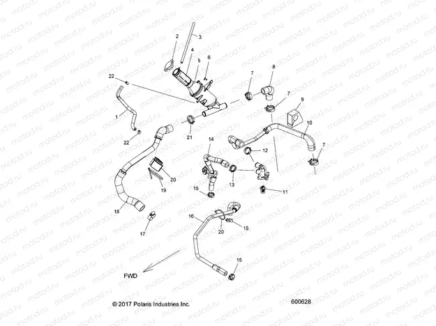 ENGINE | ENGINE, COOLING SYSTEM - S20EFS8PS ALL OPTIONS (600628)