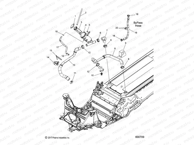 ENGINE | ENGINE, COOLING SYSTEM - S20EFT8PS/EFN8PS ALL OPTIONS (600709)