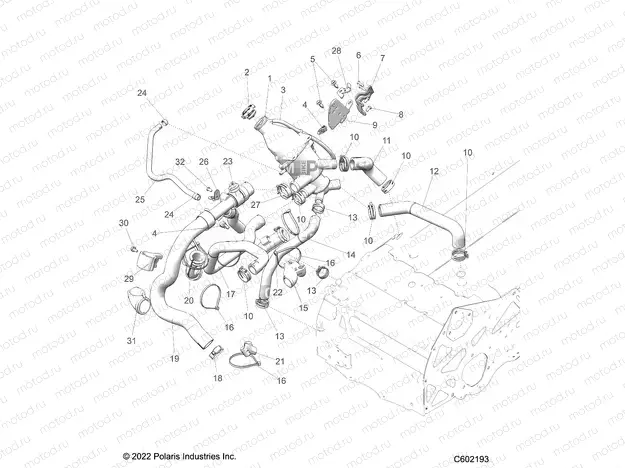 ENGINE | ENGINE, COOLING SYSTEM - S23TFK8RS (C602193)