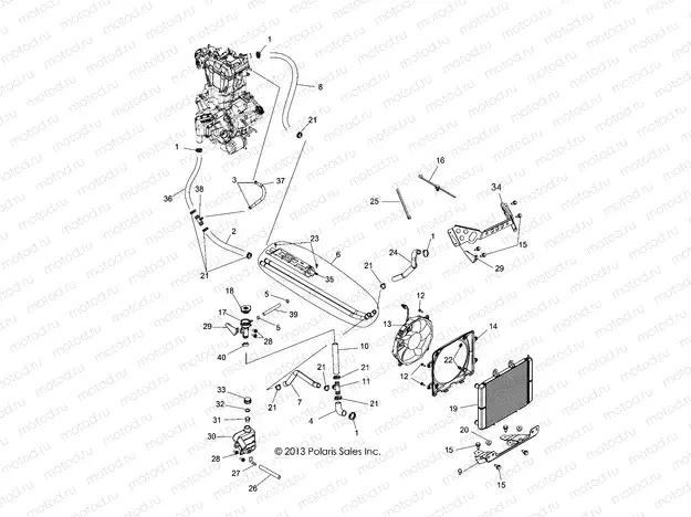 ENGINE | ENGINE, COOLING SYSTEM - Z15VHA57AJ/E57AS/AK (49RGRCOOL14RZR570)