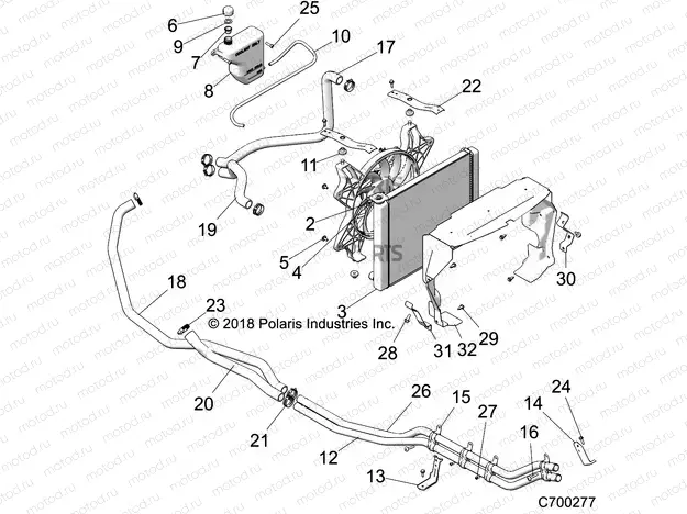 ENGINE | ENGINE, COOLING SYSTEM - Z21N4E99NG (C700277)