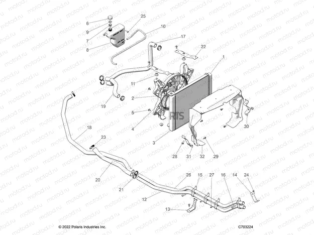 ENGINE | ENGINE, COOLING SYSTEM - Z23NAE99FR/SCR/FR (C703224)