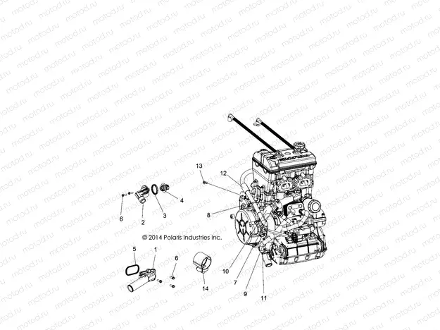 ENGINE | ENGINE, COOLING, THERMOSTAT and BYPASS - R15RTE87FA (49RGRTHERMO15900XP)