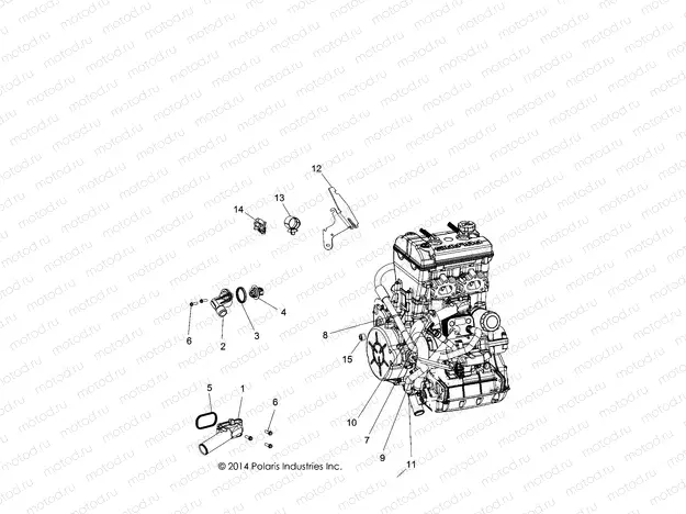 ENGINE | ENGINE, COOLING, THERMOSTAT and BYPASS - Z19VAA87A2/E87AK/AR/AA (49RGRTHERMO15RZR900)