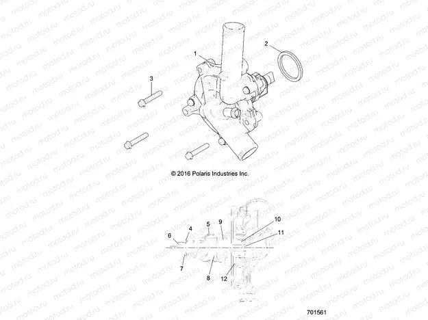 ENGINE | ENGINE, COOLING, WATERPUMP - Z16VBA87A2/AB/L2/E87AB/AR/LB/AE/AS (701561)
