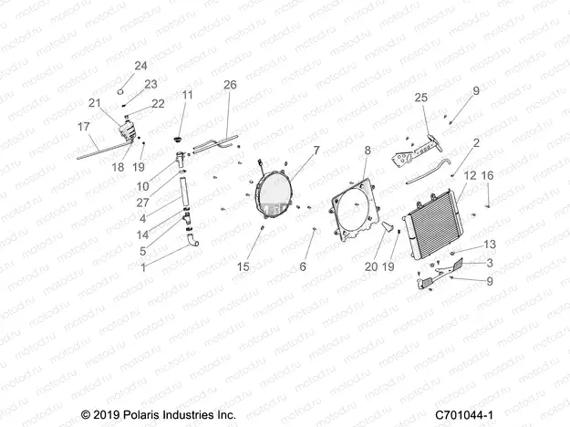 ENGINE | ENGINE, COOLING - Z20CHA57A2/E57AM (C701044-1)