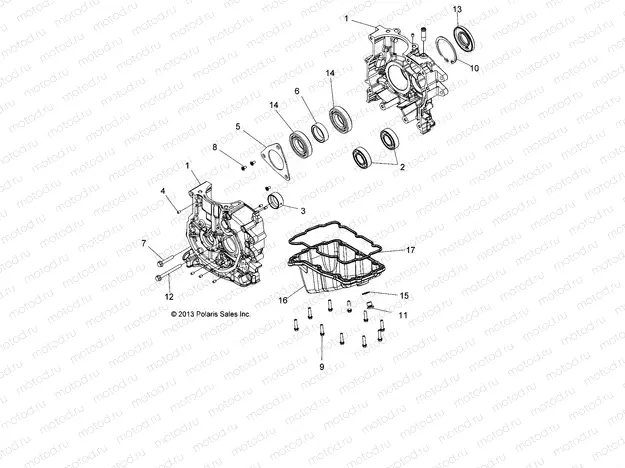 ENGINE | ENGINE, CRANKCASE - A15SDA57AA/LJ/E57AJ