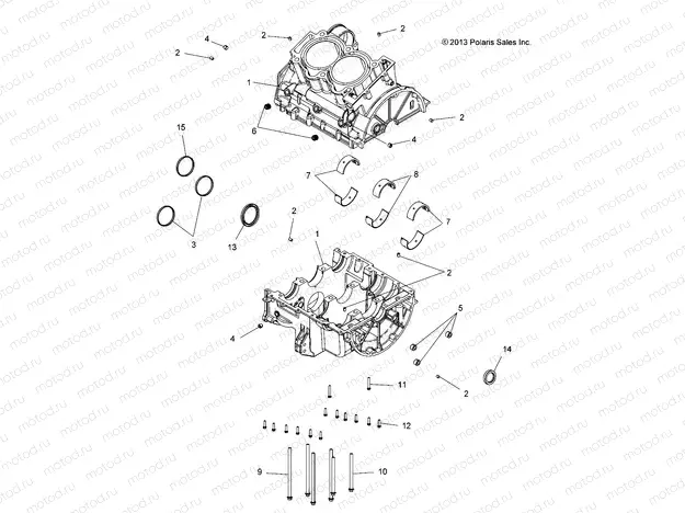 ENGINE | ENGINE, CRANKCASE - A17SVS95CM/T95C2