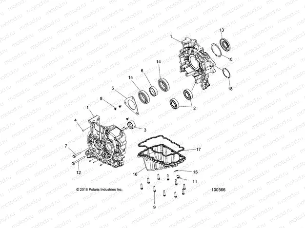 ENGINE | ENGINE, CRANKCASE - A18SAA50N5