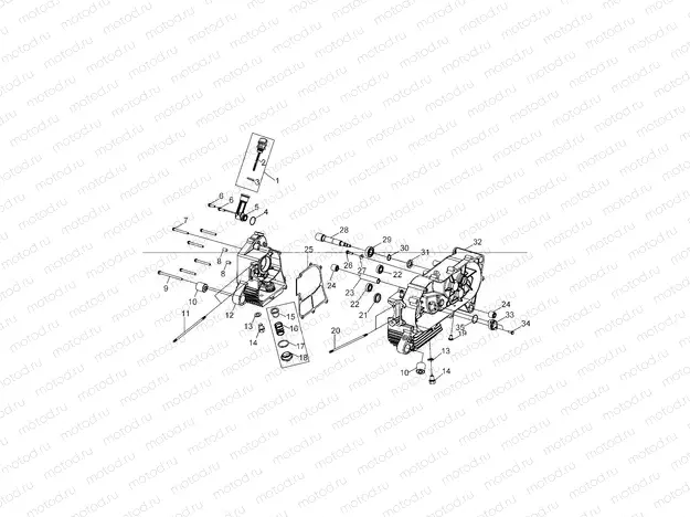 ENGINE | ENGINE, CRANKCASE - A20YAK11B7/B6/N7/N6 (A00045)
