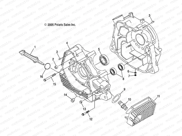 ENGINE | ENGINE, CRANKCASE - AA07LB27FA/LH27FB (4999202079920207D01)