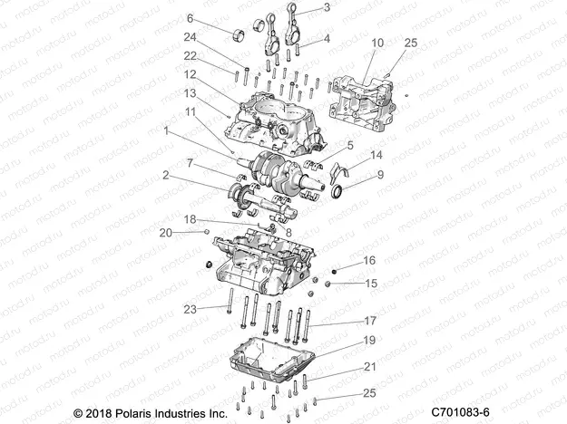 ENGINE | ENGINE, CRANKCASE AND CRANKSHAFT - Z20A4E99AH/BH/LH (C701083-6)