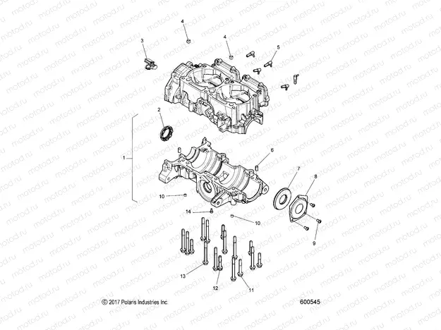 ENGINE | ENGINE, CRANKCASE - S20DDL8PS ALL OPTIONS (600545)