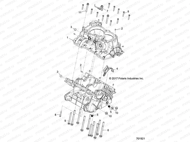 ENGINE | ENGINE, CRANKCASE - Z20N4E92AL/AR/BL/BR (701921)