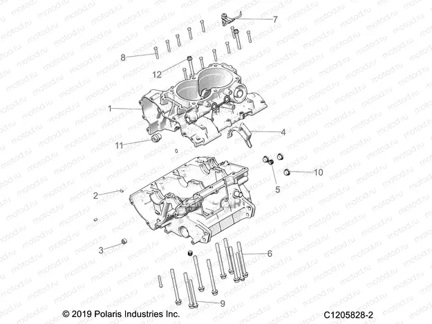 ENGINE | ENGINE, CRANKCASE - Z23RAE92A/92B (C1205828-2)