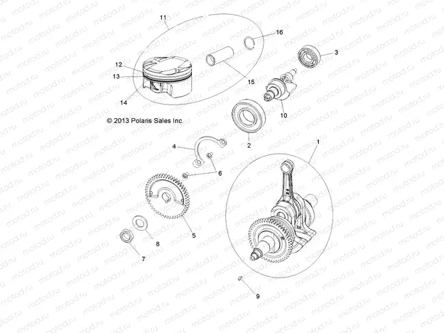 ENGINE | ENGINE, CRANKSHAFT, PISTON AND BALANCE SHAFT - R15RMA32FA (49ATVCRANKSHAFT14SP325)