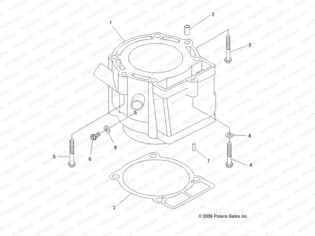 ENGINE | ENGINE, CYLINDER - A10GJ45AA (49ATVCYLINDER07OUT525)