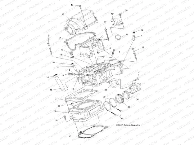 ENGINE | ENGINE, CYLINDER - A13DN5EFL (49ATVCYLINDER11SPXP550)