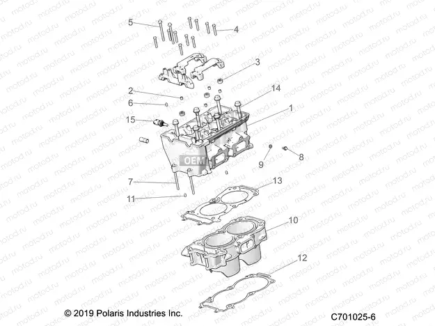 ENGINE | ENGINE, CYLINDER and HEAD - Z20A5A87B2/E87BP/BK/BX (C701025-6)