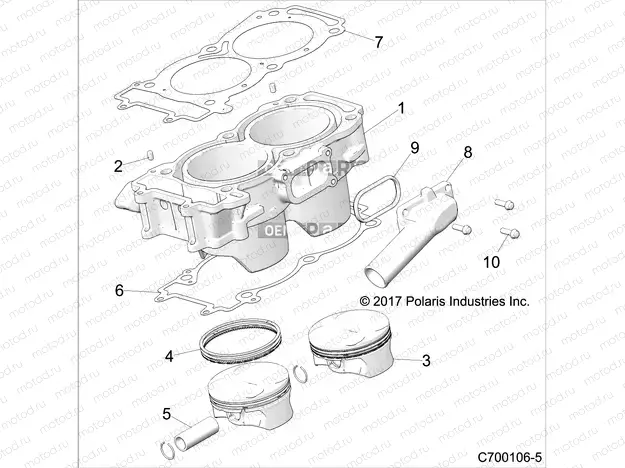 ENGINE | ENGINE, CYLINDER AND PISTON - Z18VGE99AK/AW/BK/BW (C700106-5)