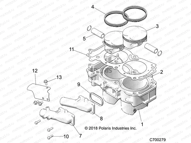 ENGINE | ENGINE, CYLINDER AND PISTON - Z20N4E99AC/AL/AN/BC/BL/BN/M99AL/K99AF/AK/BF/BK (C700279)