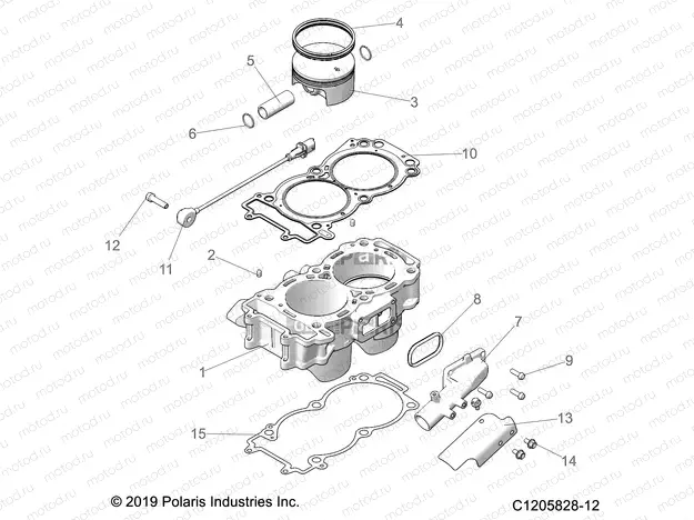 ENGINE | ENGINE, CYLINDER AND PISTON - Z22R4C92AF (C1205828-12)