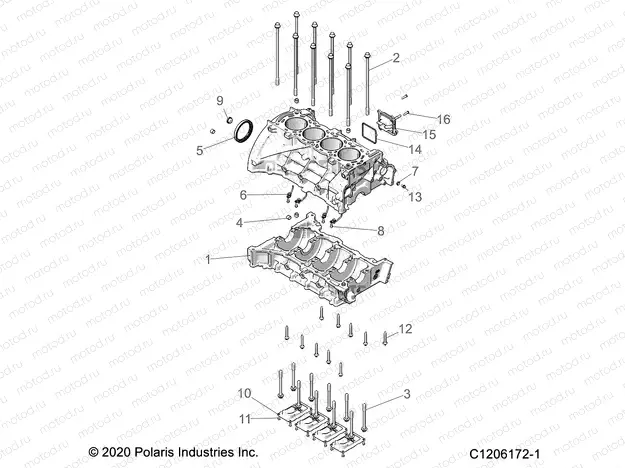 ENGINE | ENGINE, CYLINDER BLOCK - Z22RME2KAG/BG/K2KAN/BNZ22RME2KAG/BG/K2KAN/BN/V2KAN/BN (C1206172-1)