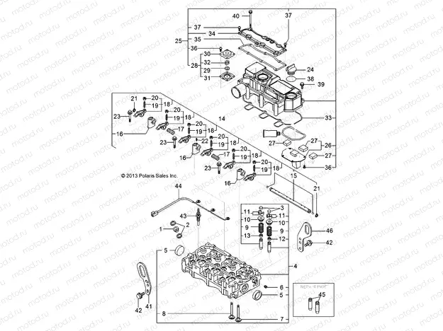ENGINE | ENGINE, CYLINDER HEAD AND BONNET - D131D9JDJ/1L9JDJ/2M9JDJ (49BRUTUSCYLHD13)