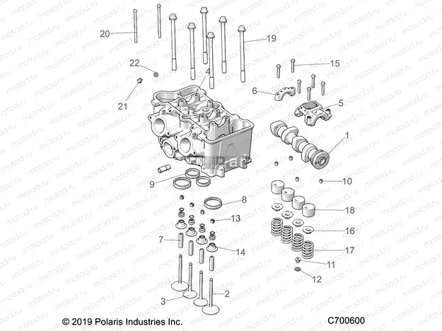 ENGINE | ENGINE, CYLINDER HEAD AND VALVES - R22TAE99FA/SFA/SCA/SCK (C700600)