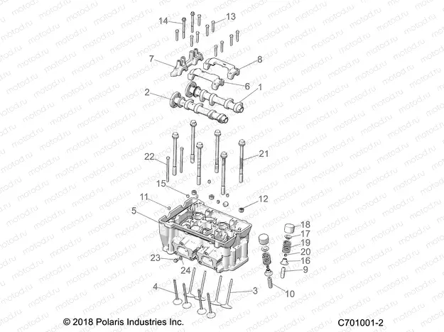 ENGINE | ENGINE, CYLINDER HEAD AND VALVES - Z20NAE92KL (C701001-2)