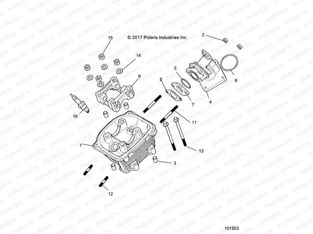 ENGINE | ENGINE, CYLINDER HEAD ASM. - A19HAA15N7