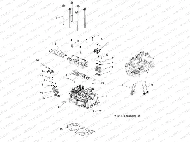 ENGINE | ENGINE, CYLINDER HEAD, CAM and VALVES - A18SVS95CR/ER