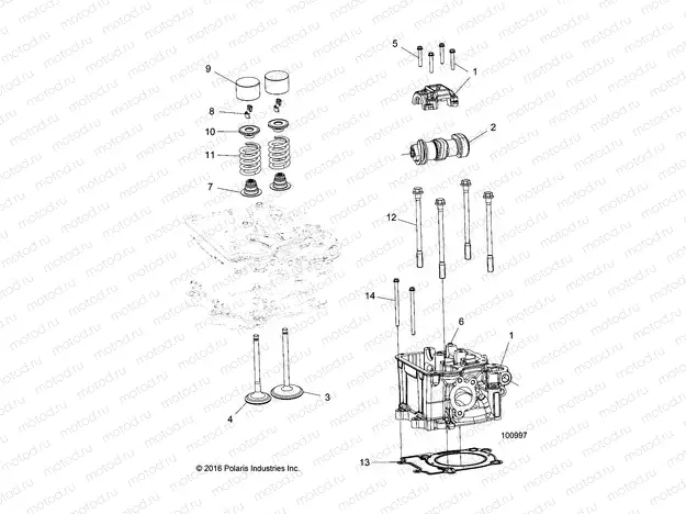 ENGINE | ENGINE, CYLINDER HEAD, CAM and VALVES - A20SEG50A1/A5/CA1/CA5 (100997)