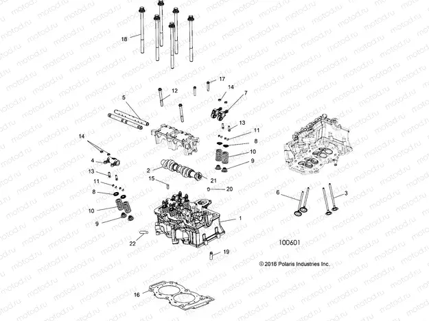 ENGINE | ENGINE, CYLINDER HEAD, CAM and VALVES - A20SXN85A8 (100601)