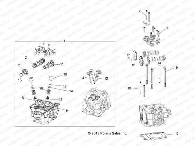 ENGINE | ENGINE, CYLINDER HEAD, CAMS and VALVES - A15SDA57HH/HA (49RGRCYLINDERHD14570)